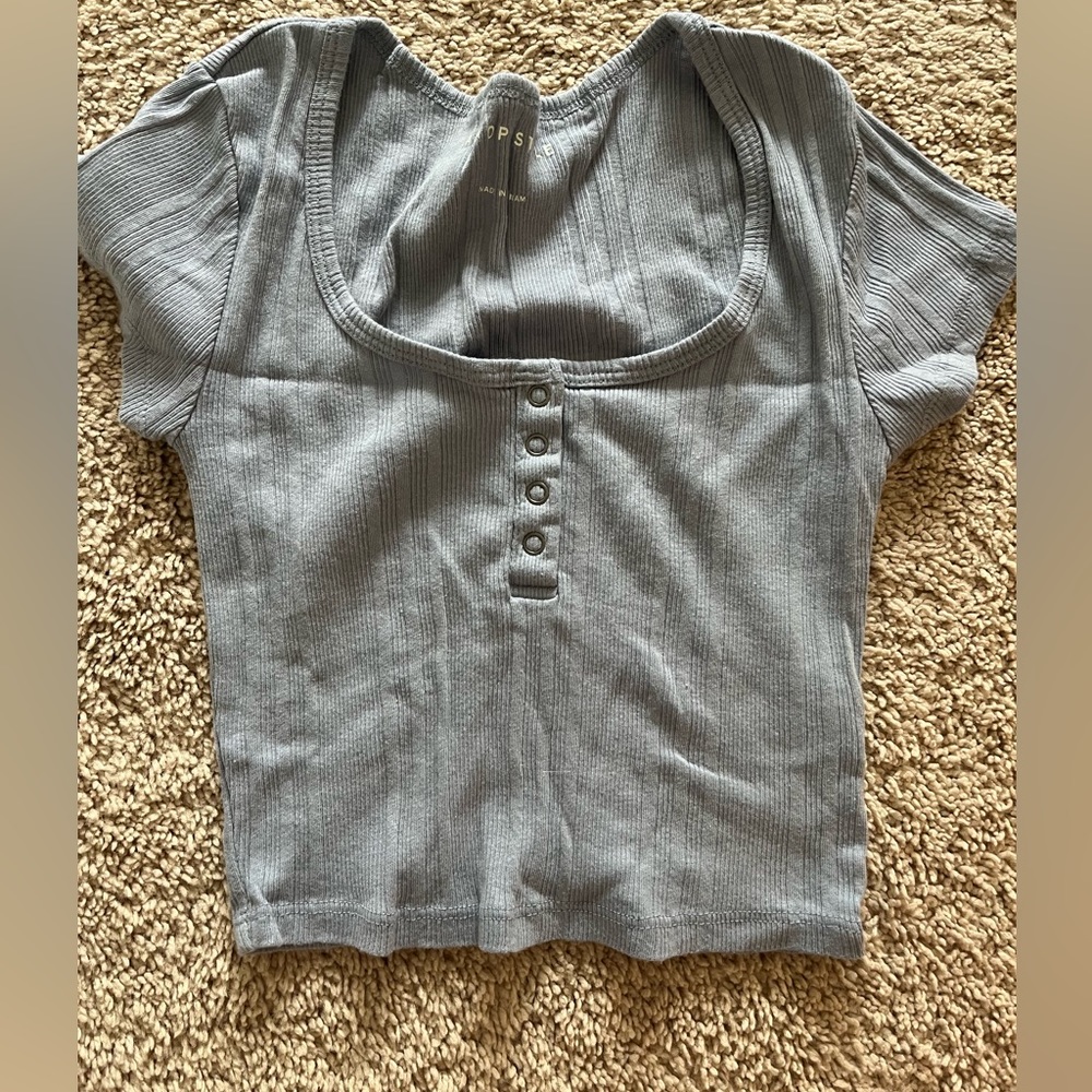 s, blue crop top from aéropostale